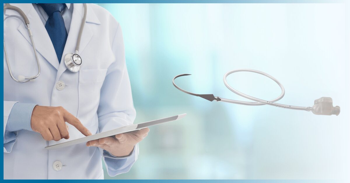 Medical professional with digital tablet