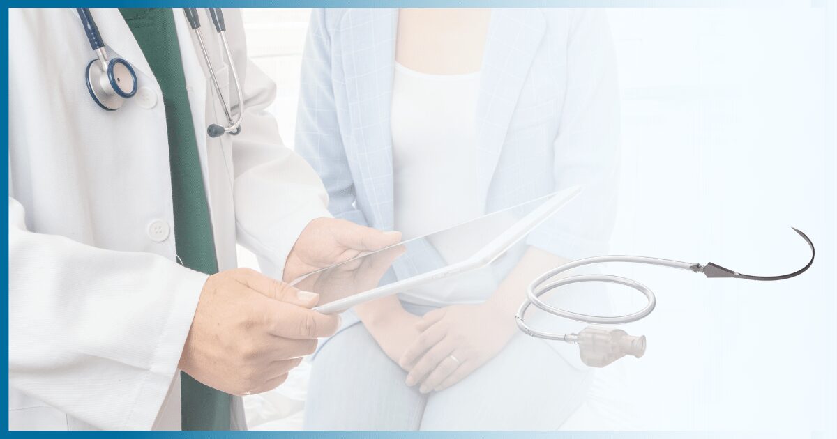 Healthcare professional using digital device