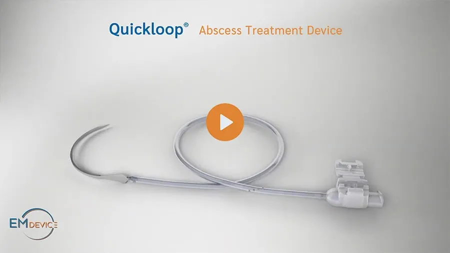 Quickloop abscess device on display