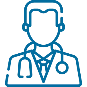 Medical professional outline illustration